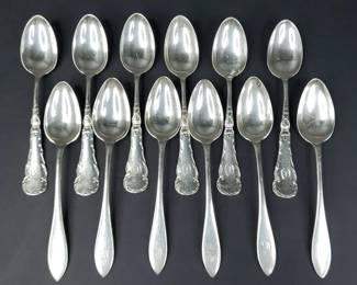 CS028 12 Sterling Silver Spoons
