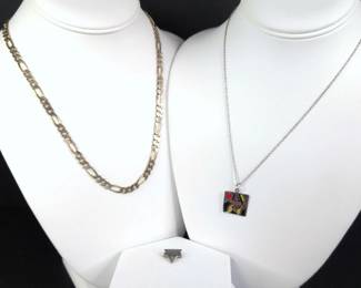 CS051 Sterling Necklaces and Pin
