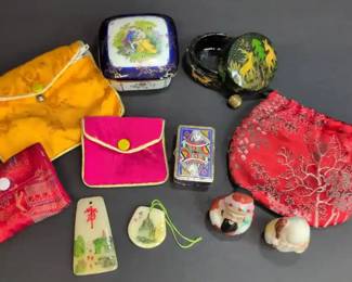 CS074 Asian Collectibles, Trinket BoxesCloisonne, Charms