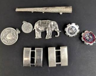 CS046 Sterling Silver Pins, Charms, Cigarette HolderCap