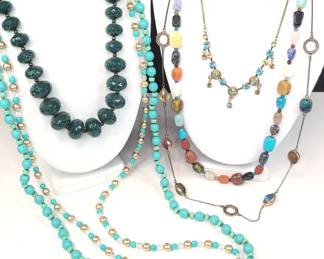 CT021 Bead and Gems Necklaces