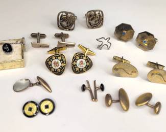 CS089 Vintage Cufflinks, Collar Buttons