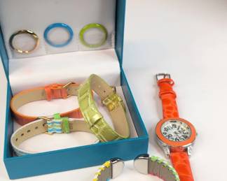 CT014 Colorful Fashion Watches, Bands and Face Rings