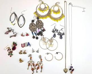 CT017 Costume, Holiday and Novelty Earrings, Pins, Necklaces