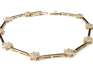 CT011 14K Gold Tennis Bracelet