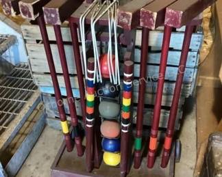 Vintage croquet set