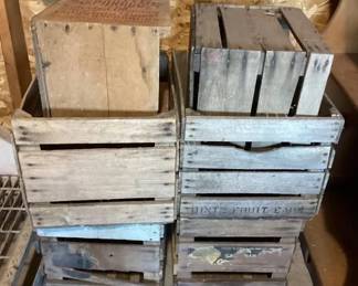 Wood crates