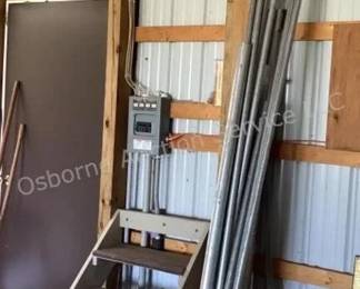 Galvanized pipe & stairs