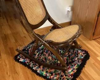 Folding sewing rocker