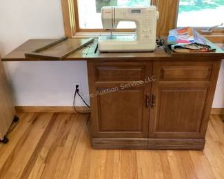Jenome Memory Craft sewing machine & cabinet