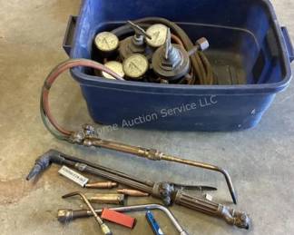 Victor oxygen acetylene torch set