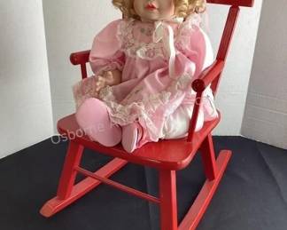 Doll chair & doll