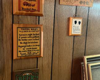 Vintage bar Signs