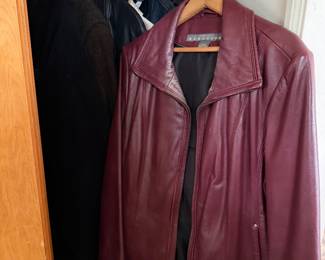 Leather coats and other jackets