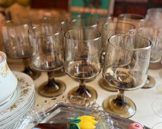 Mid-century glass set