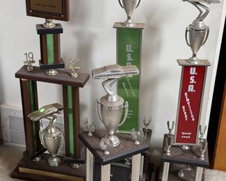Vintage demolition derby trophies