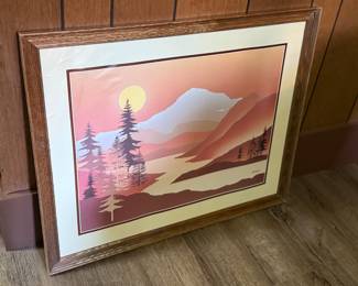 Art-Mountain scene