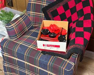Vintage plaid Clair, checker board