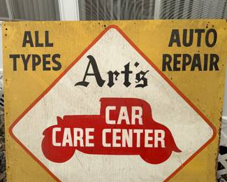 Very cool vintage automotive sign