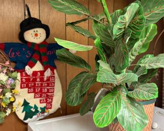 Plant, snowman
