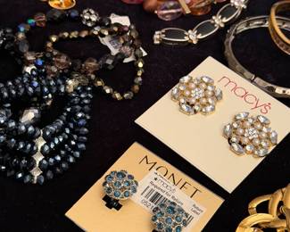 Bracelets, earrings