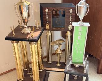 Vintage demolition derby trophies