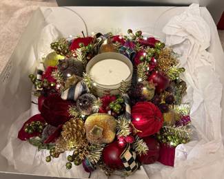 McKenzie Childs Lightup Centerpiece 