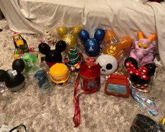 Disney L.E. Popcorn Buckets  - Jack Skellington‘s lights up with numerous colors. There is one that is a musical popcorn bucket, and of course, the most highly sought after Figment  popcorn bucket.