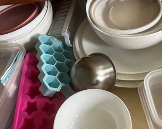 Mixing bowls and silicone ice molds