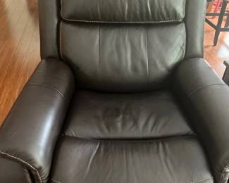 Leather recliner