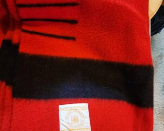 Vintage Hudson Bay wool blanket