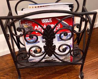 Oil Rubbed Bronze Cast Iron Magazine Rack