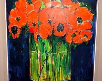 Grandin Road "Still Life With Flowers" Wall Art!