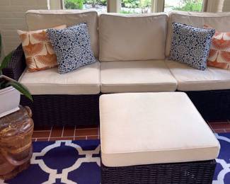 Ballard Designs Coastal Resin Wicker Set!