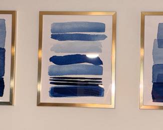 Modern Dark Blue Abstract Wall Art!