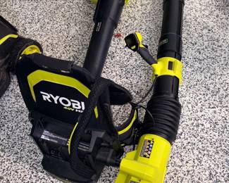 Ryobi 40V HP Brushless Whisper Series Leaf Blower w/Battery, Ryobi #RY40HPLB02 Backpack Brushless 40V HP Leaf Blower w/Batteries!