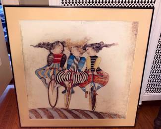 "Holiday on Wheels" (1976) by Bolivian artist Graciela Rodo Boulanger Print!