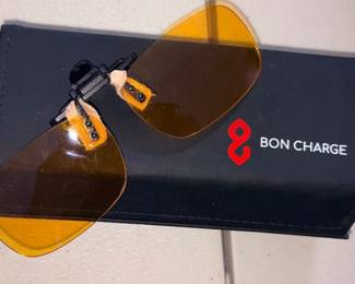 Bon Charge Clip On Yellow Glasses!