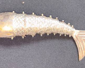  In The Style Of Emilia Castillo Silver Plated Fish Bottle Opener!