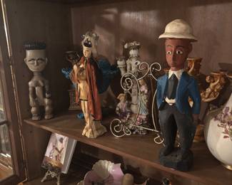 Figurines and Silk dools