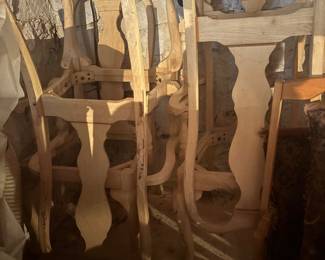 12 unfinished Queen Anne type Chairs