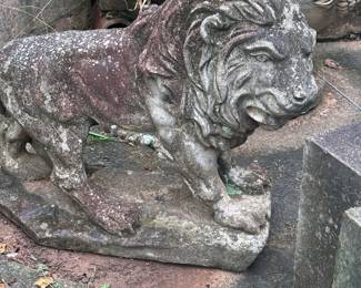Weathered Stone Lion