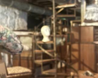 Wood and Iron Staircase Stand