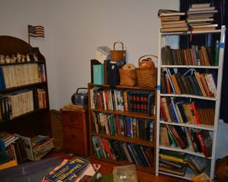 So many books on subjects such as history and automobiles. Many old books dating to the 1800s.