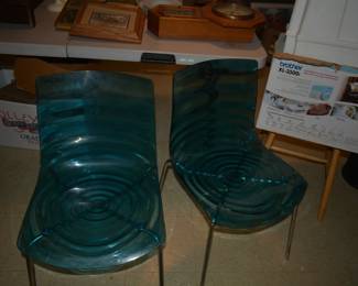 clear resin chairs