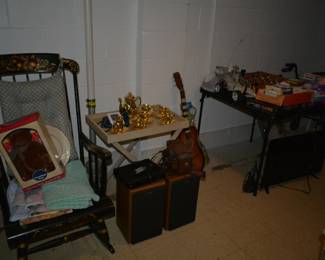 vintage sony speakers, toys and games.