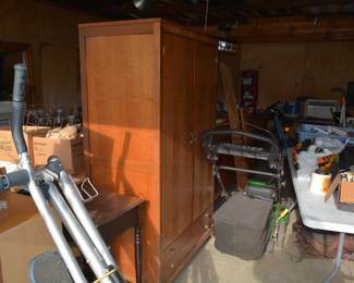 John Deer Mower, cedar clothing storage 