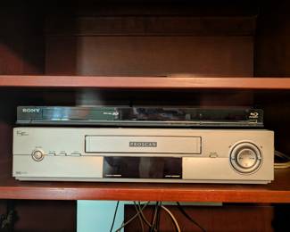 Sony BlueRay player & Proscan Hi Fi VCR Player/Recorder