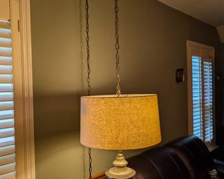 Vintage LARGE Hanging Light Fixture