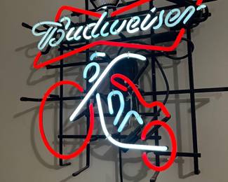 Lighted Budweiser Sign